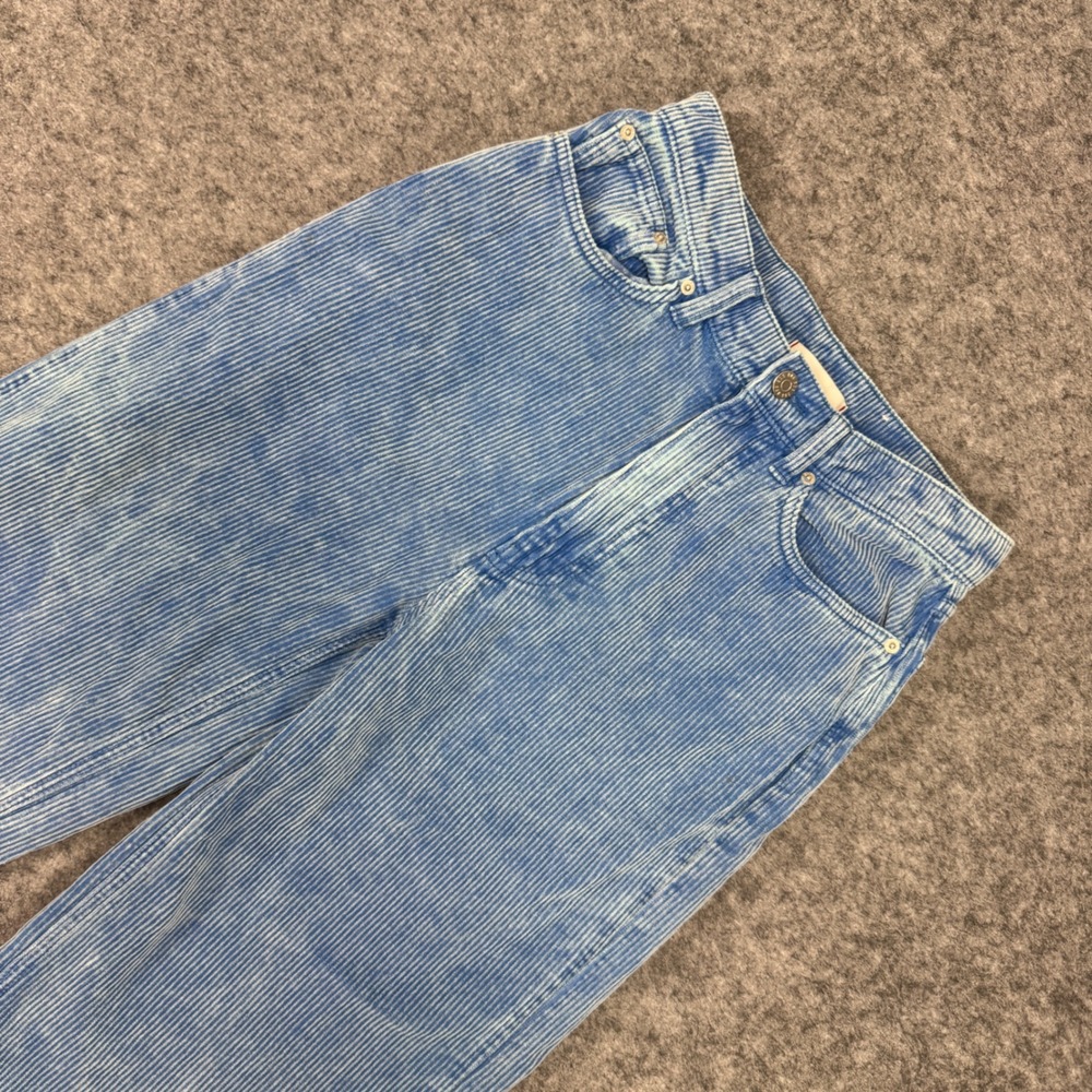 BDG Urban Outfitters‎ High & Wide Corduroy Pants Blue Size 27 Festival Coachella
